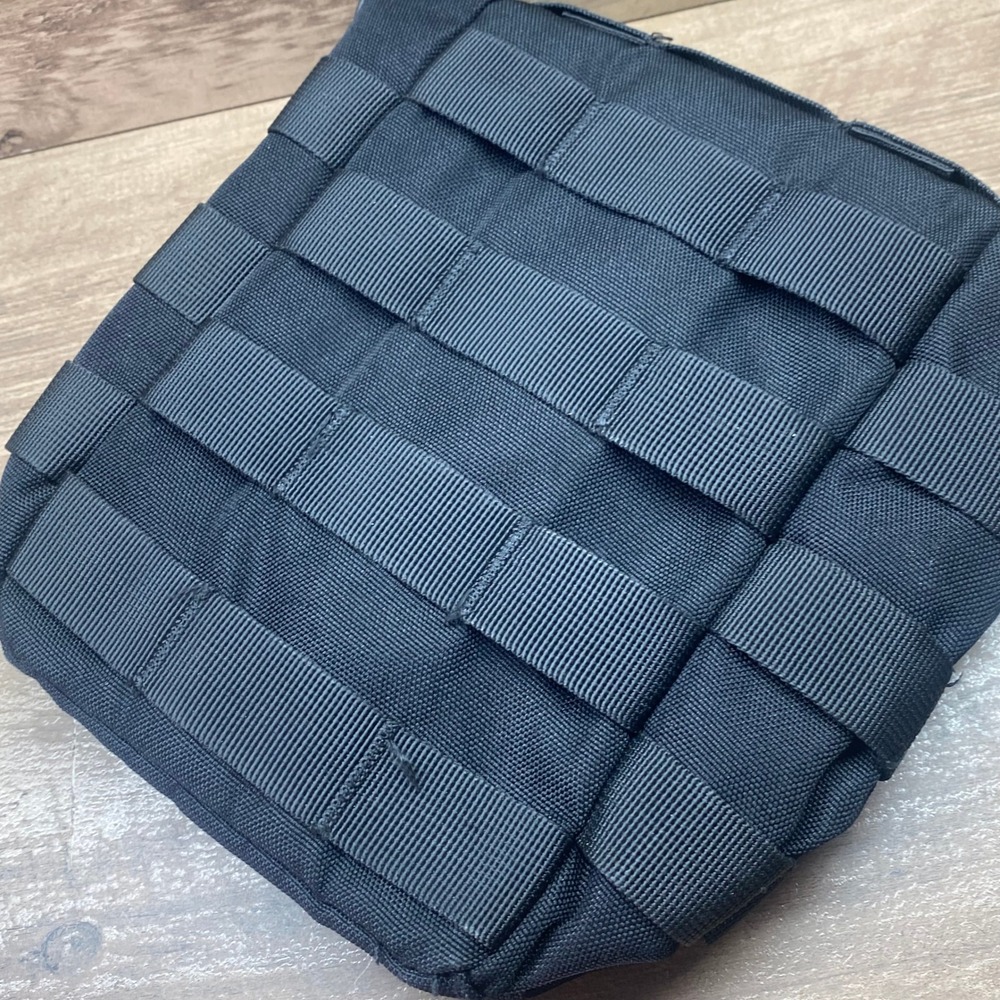 Unbranded MOLLE Utility Pouch Tactical Dump Bag Black OS Synthetic‎ Gear Storage - Picture 8 of 9